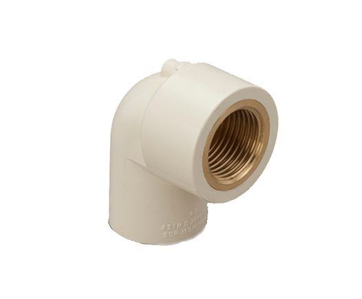 CPVC threaded elbow fitting
