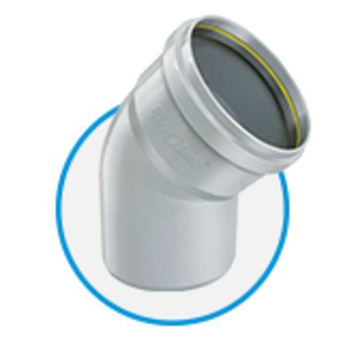 Grey drain pipe angle bend