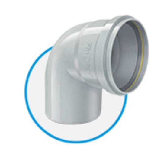 Grey drain pipe bend fitting
