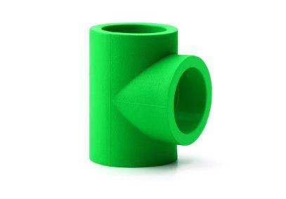 Green pipe tee fitting