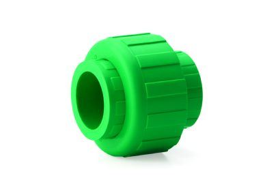 Green pipe union fitting