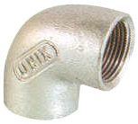 Metal threaded elbow fitting