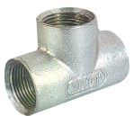 Metal threaded tee fitting