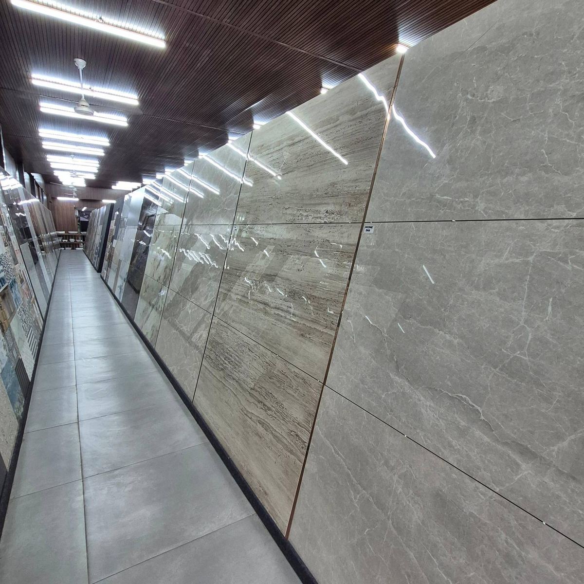 Tile display at Gupta Tiles & Sanitary